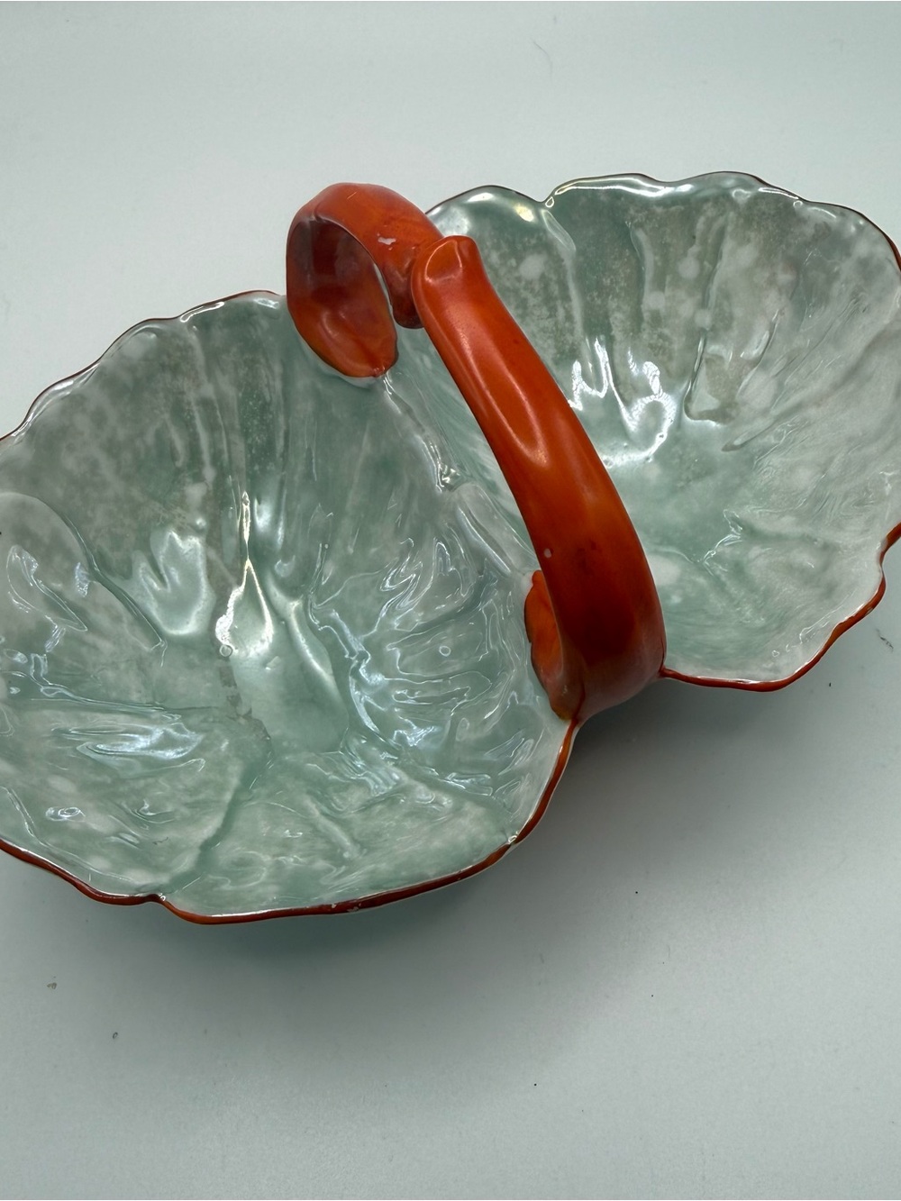 Antique P.A.L.T. Czecho-Slovakia Deco Porcelain Basket Adolf Laufer c.1920s–30s